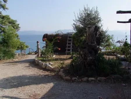 Beachfront Bungalow Zum Verkauf In Akbuk, Die Durch Das Meer Auf Einem Grundstück Von 800M2-Villa Zum Verkauf Turnalı