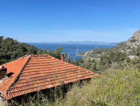 Dorfhaus Zum Verkauf Auf 4.400M2 Grundstück Mit Vollem Meerblick In Gökbel