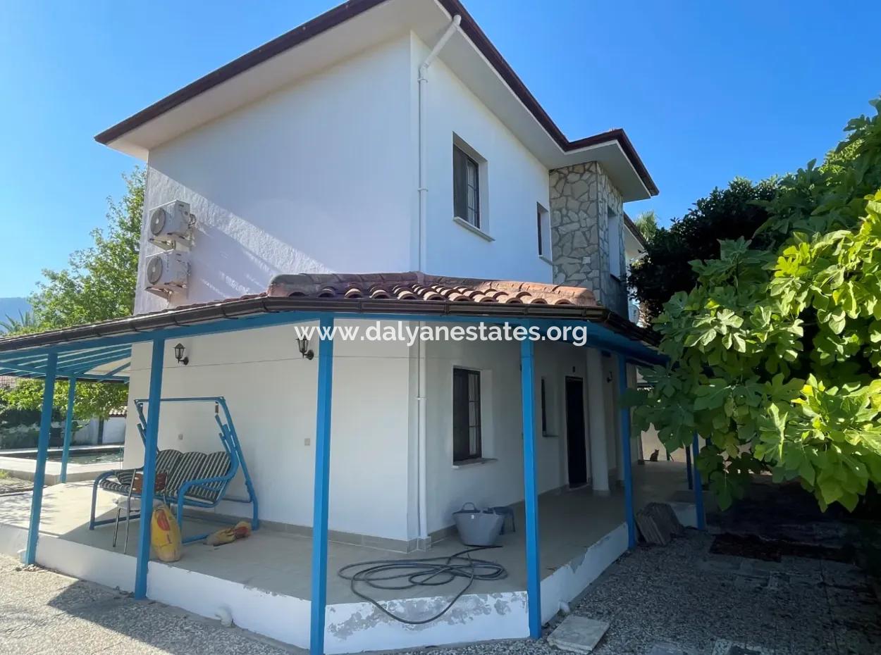 3 1 Villa For Sale Around The Corner In A Plot Of 600M2 In The Center Of Dalyan