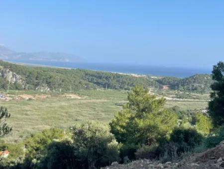 Land For Sale In Sarigerme 425M2 With Full Sea View